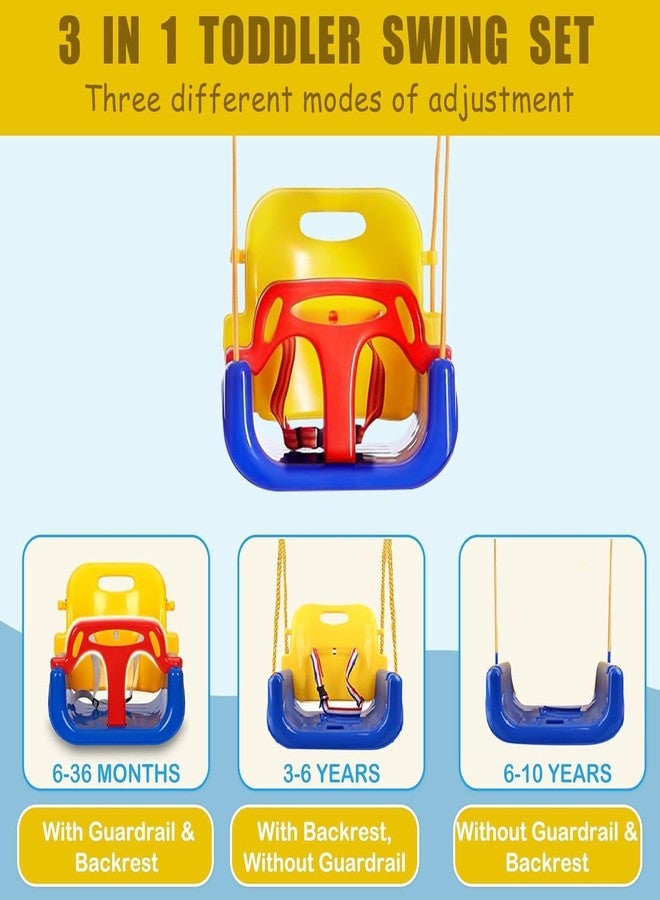 MAPPLE CREATION 3-in-1 Kid Swing with 4 Sandbags, Heavy-Duty Swing Set for Toddler with Safety Harness, Baby Swing for Indoor/Outdoor Play, Folding Metal Stand & Clear Instruction - Image 2